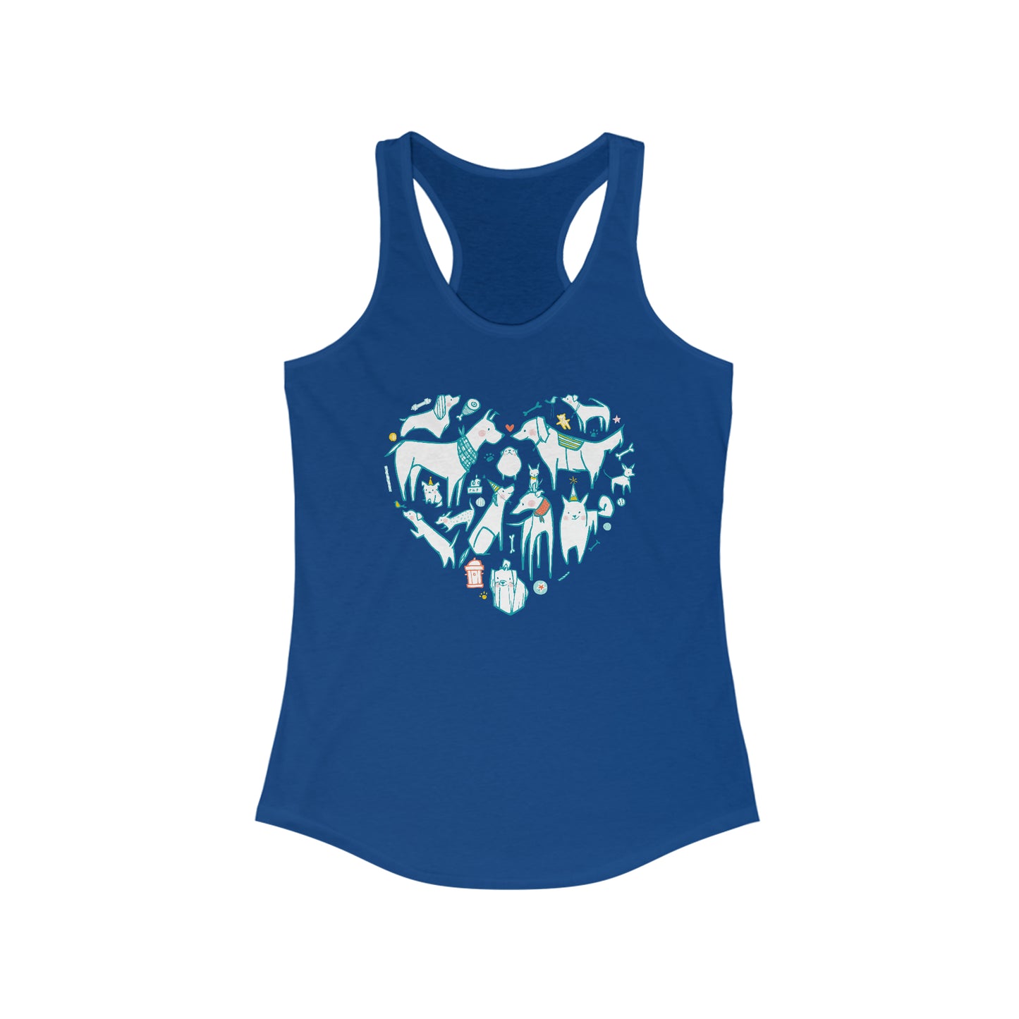 Dog Heart Women's Racerback Tank Top