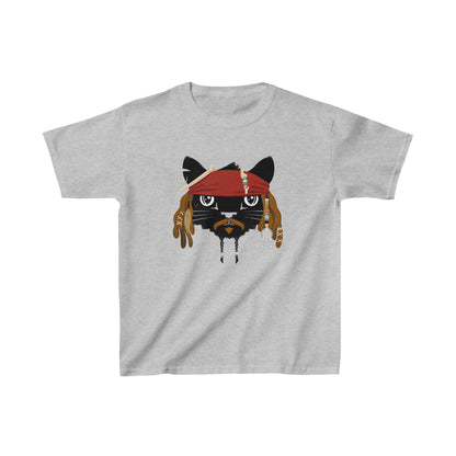 Pirate Cat Kids Heavy Cotton Graphic Tee