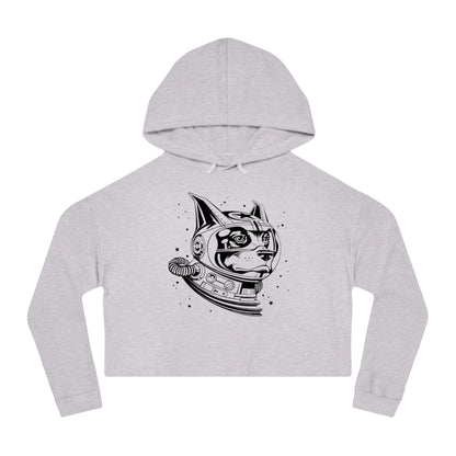 Space Dog Women’s Cropped Hooded Sweatshirt