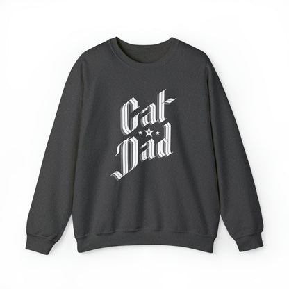 Cat Dad Men's Heavy Blend Crewneck Sweatshirt