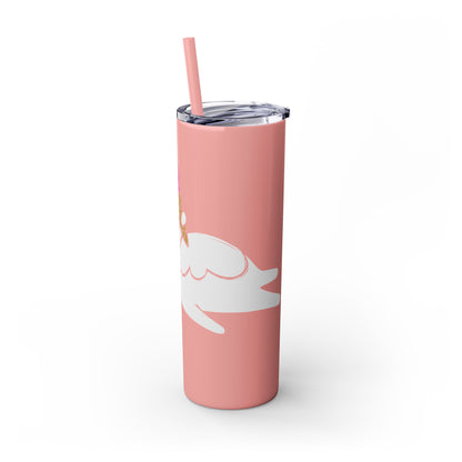 Icecream Pooch Skinny Tumbler with Straw, 20oz