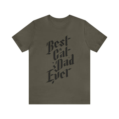 Sophisticated Best Cat Dad Ever Men's Graphic Tee