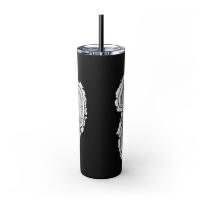 Dogwood Skinny Tumbler with Straw, 20oz