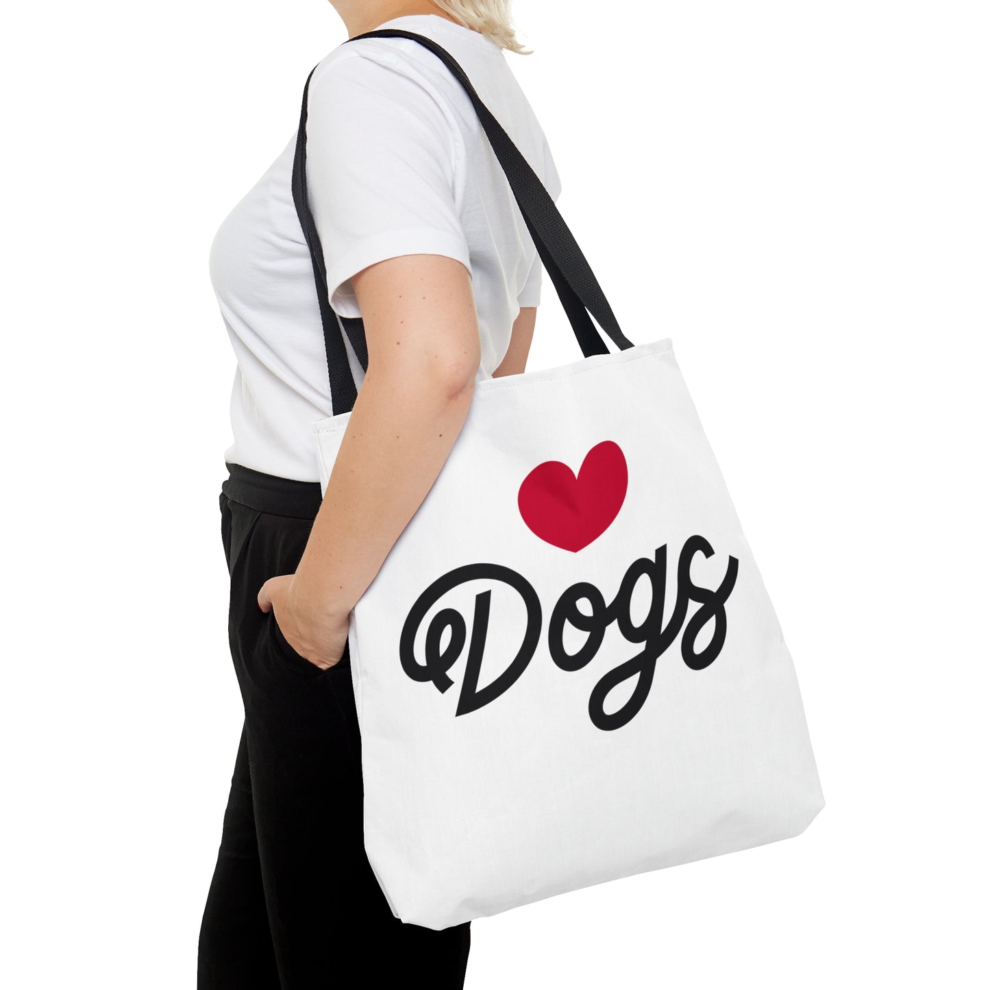 Love Dogs Script Tote Bag