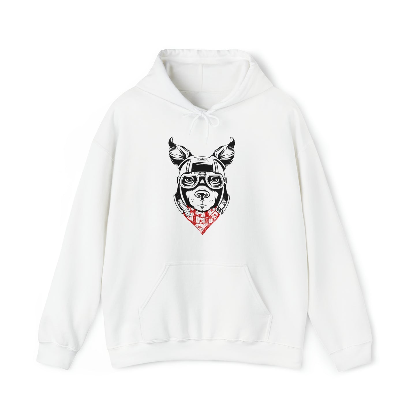 Motorcycle Dog Men's Hooded Sweatshirt