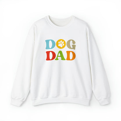 Colorful Dog Dad Men's Heavy Blend Crewneck Sweatshirt