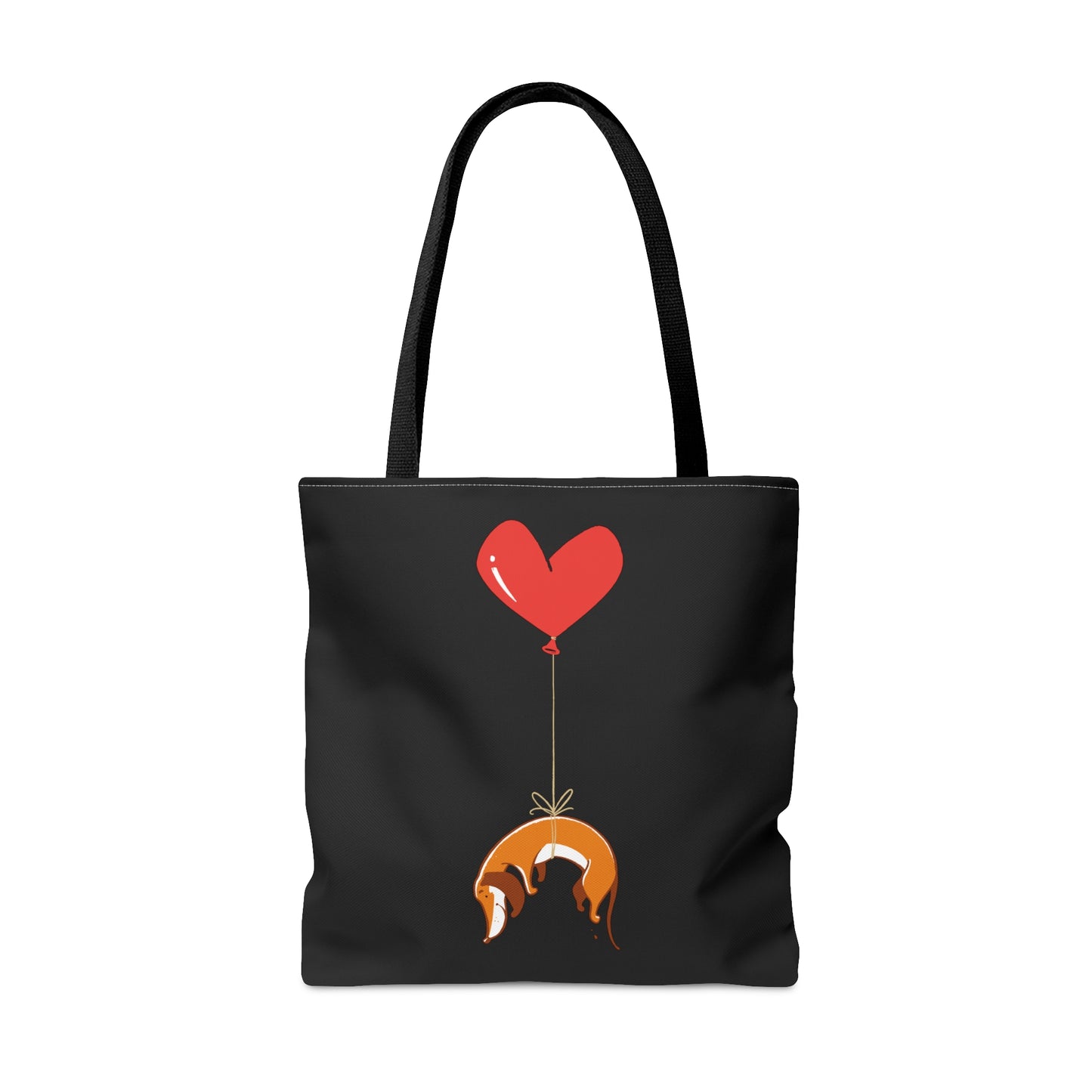 Dog on Heart Strings Tote Bag