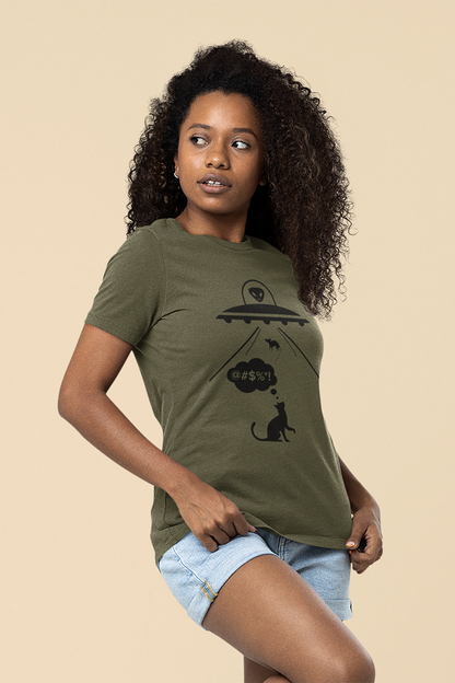 Alien Mouse Abduction Women's Graphic Tee