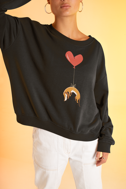 Dog on Heart Strings Women's Heavy Blend Crewneck Sweatshirt