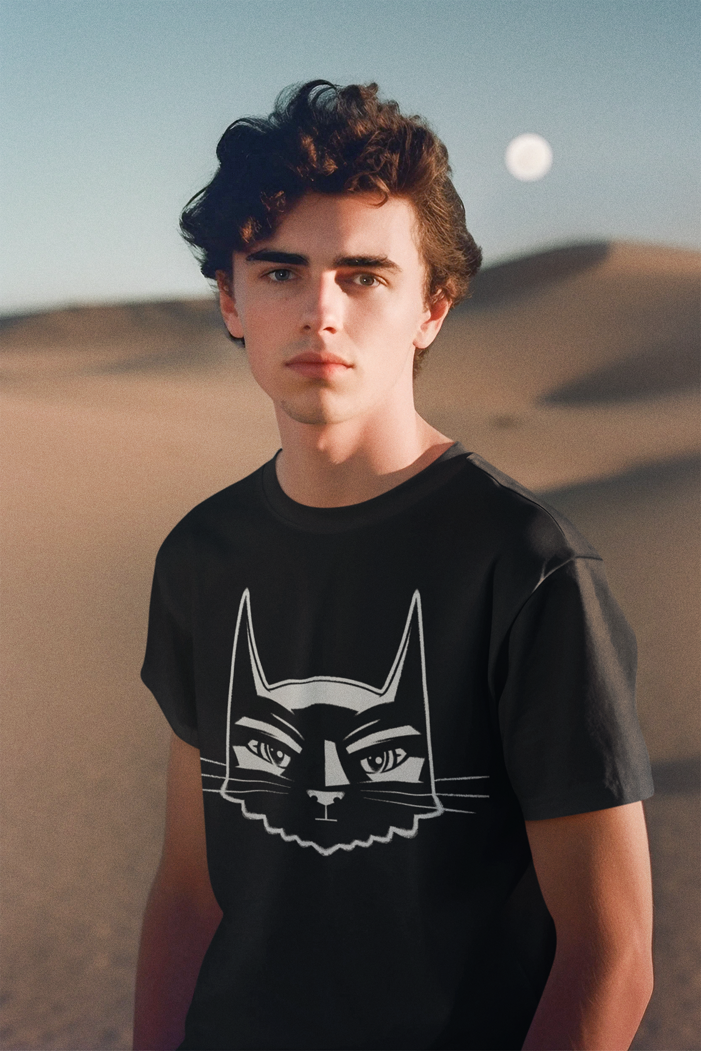 Bat Cat Men's Graphic Tee