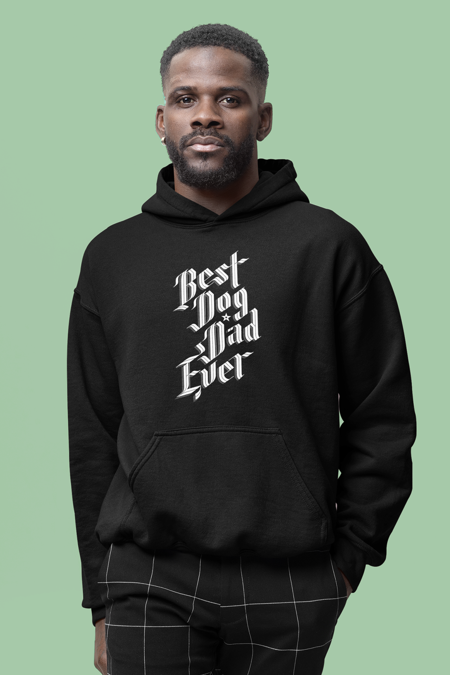 Best Dog Dad Ever Men's Hooded Sweatshirt