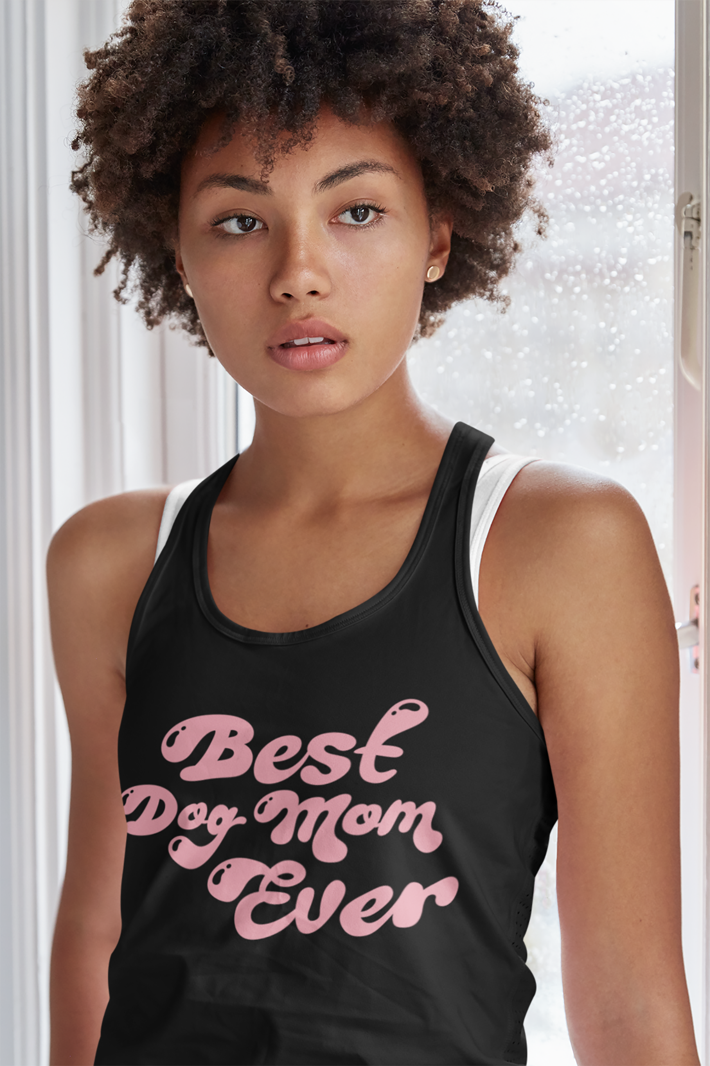 Best Dog Mom Ever Women's Racerback Tank Top