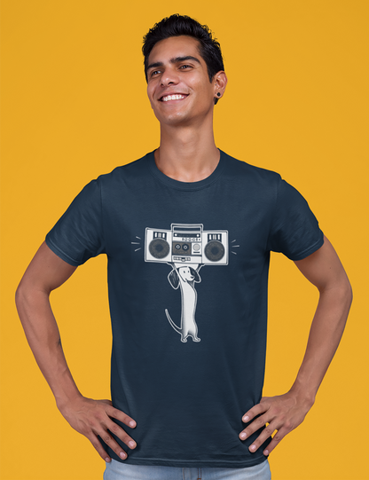 Boombox Dog Men's Graphic Tee