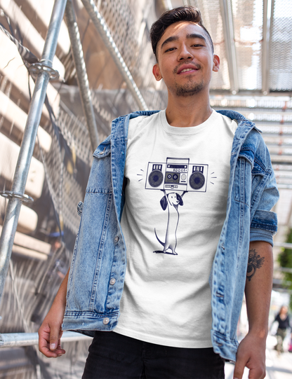 Boombox Dog Men's Graphic Tee