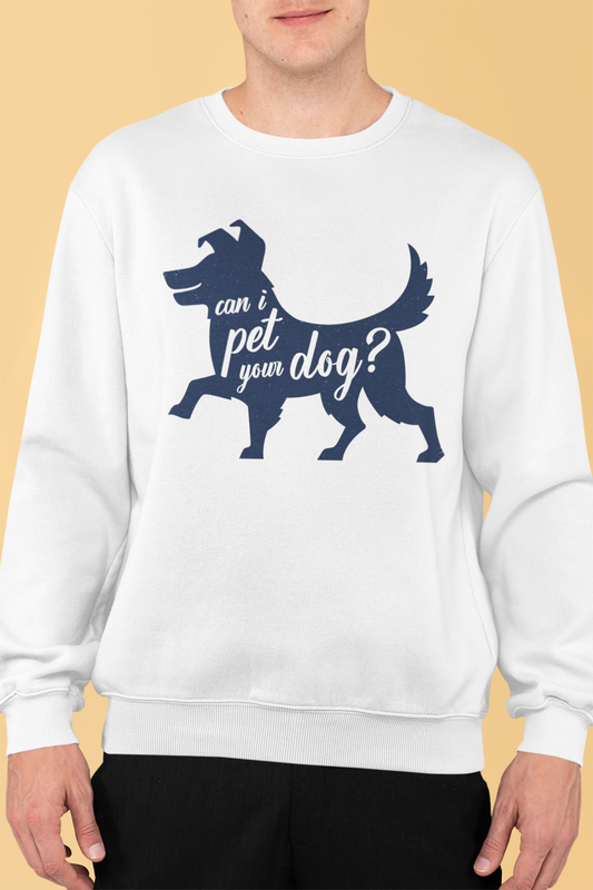 Can I Pet Your Dog Men's Heavy Blend Crewneck Sweatshirt