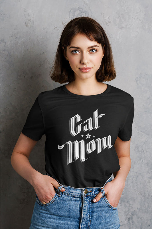 Sophisticated Cat Mom Women's Graphic Tee