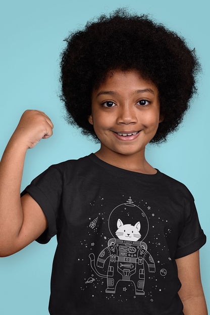 Cat in Space Kid's Heavy Cotton Tee