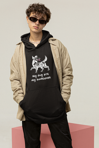 My Dog Ate My Homework Men's Hooded Sweatshirt