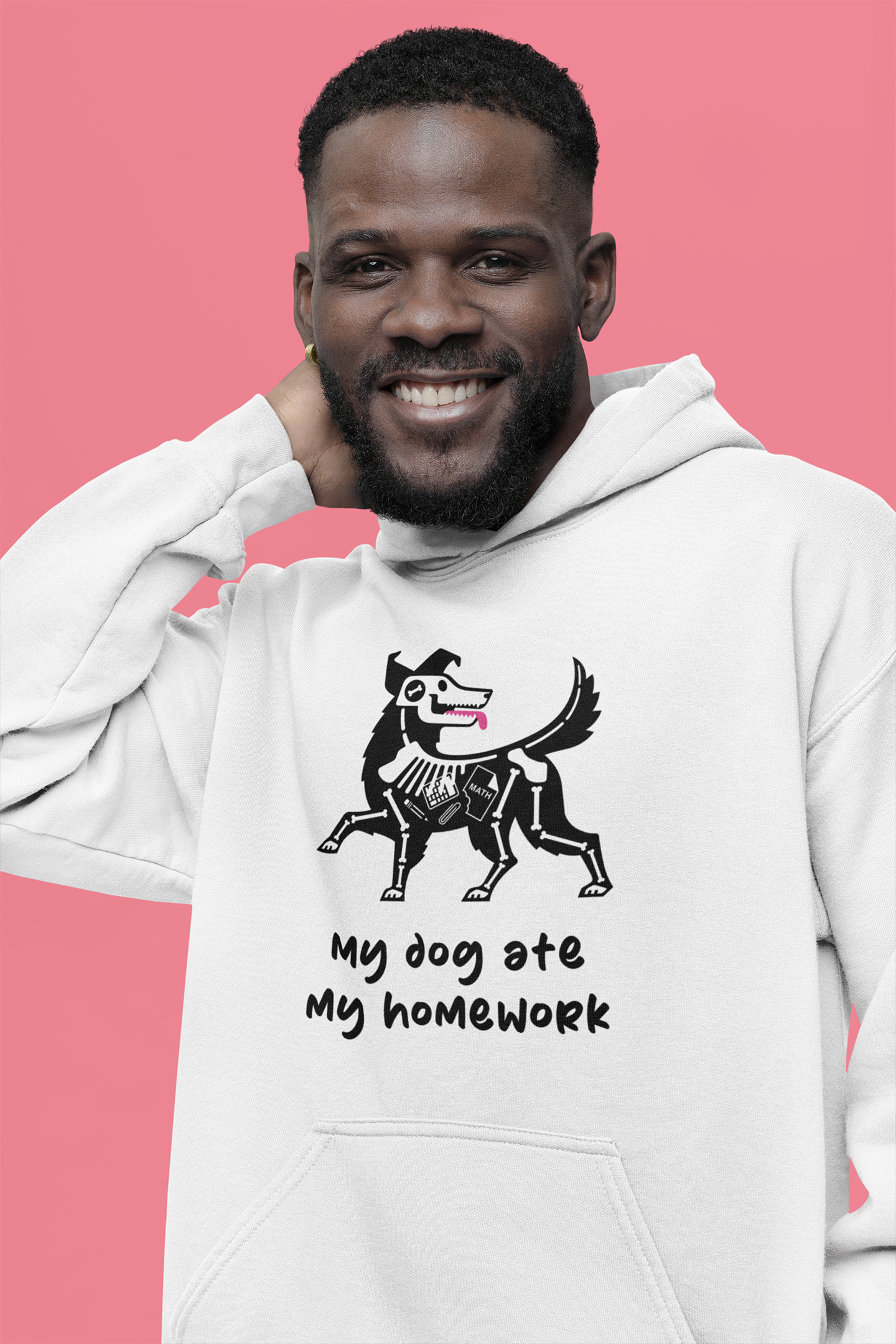 My Dog Ate My Homework Men's Hooded Sweatshirt