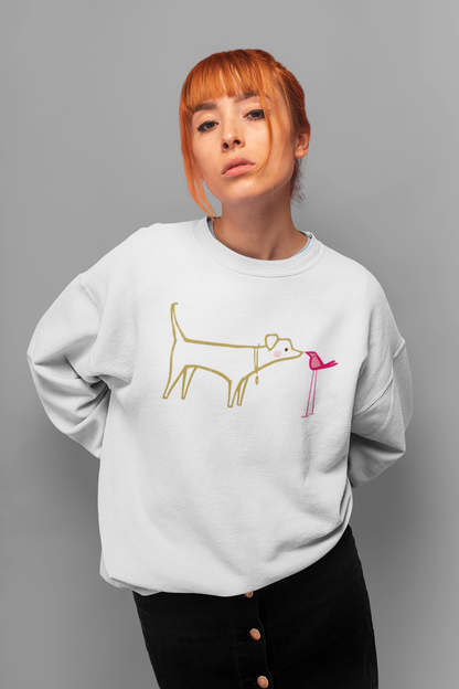 Dog & Bird Women's Heavy Blend Crewneck Sweatshirt