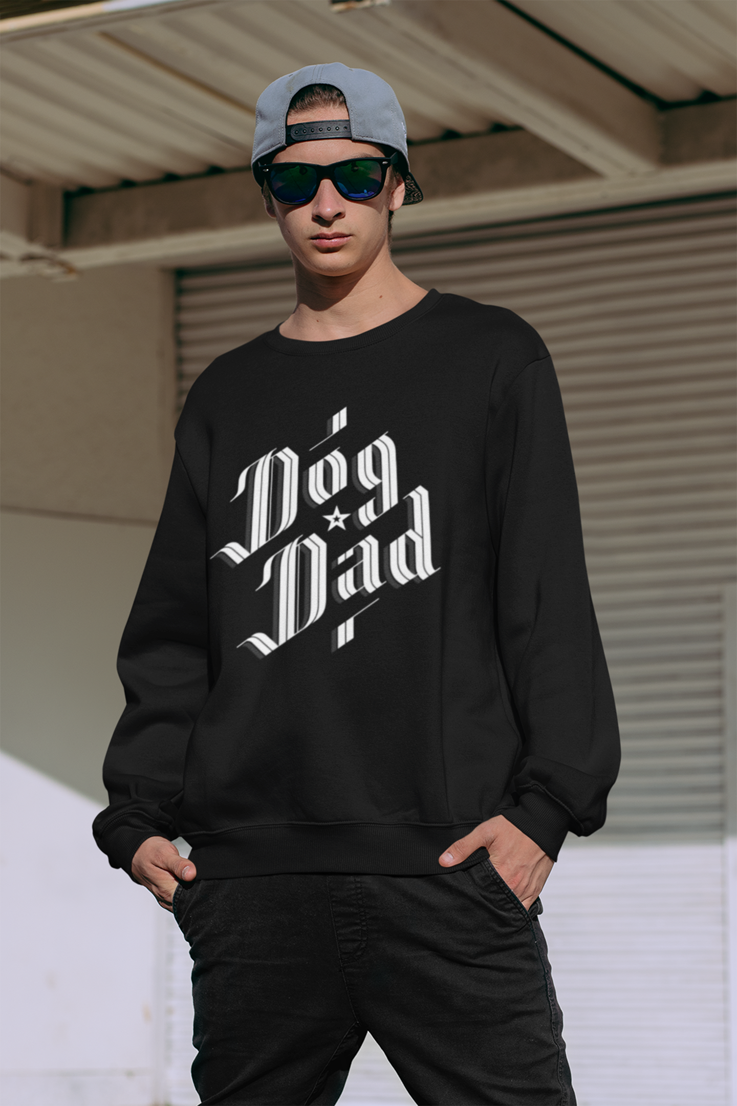 Sophisticated Dog Dad Men's Heavy Blend Crewneck Sweatshirt