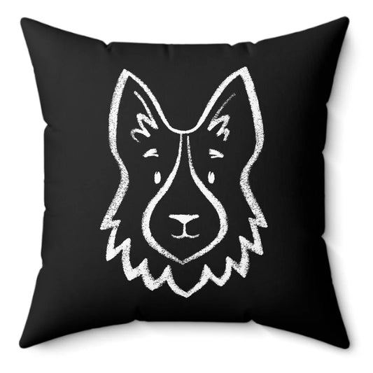 Dog BF#3 Spun Polyester Square Pillow