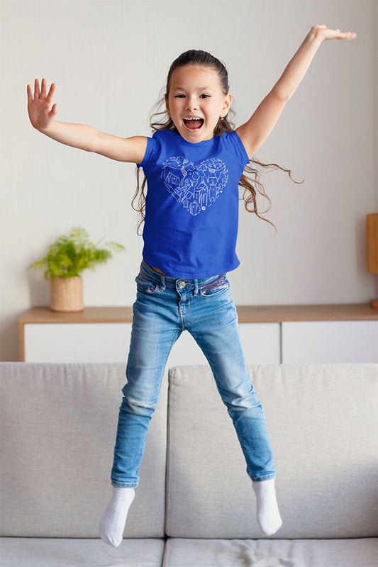 Adorable & Comfy Dog Heart Tee – Perfect for Kids Who Love Pups!