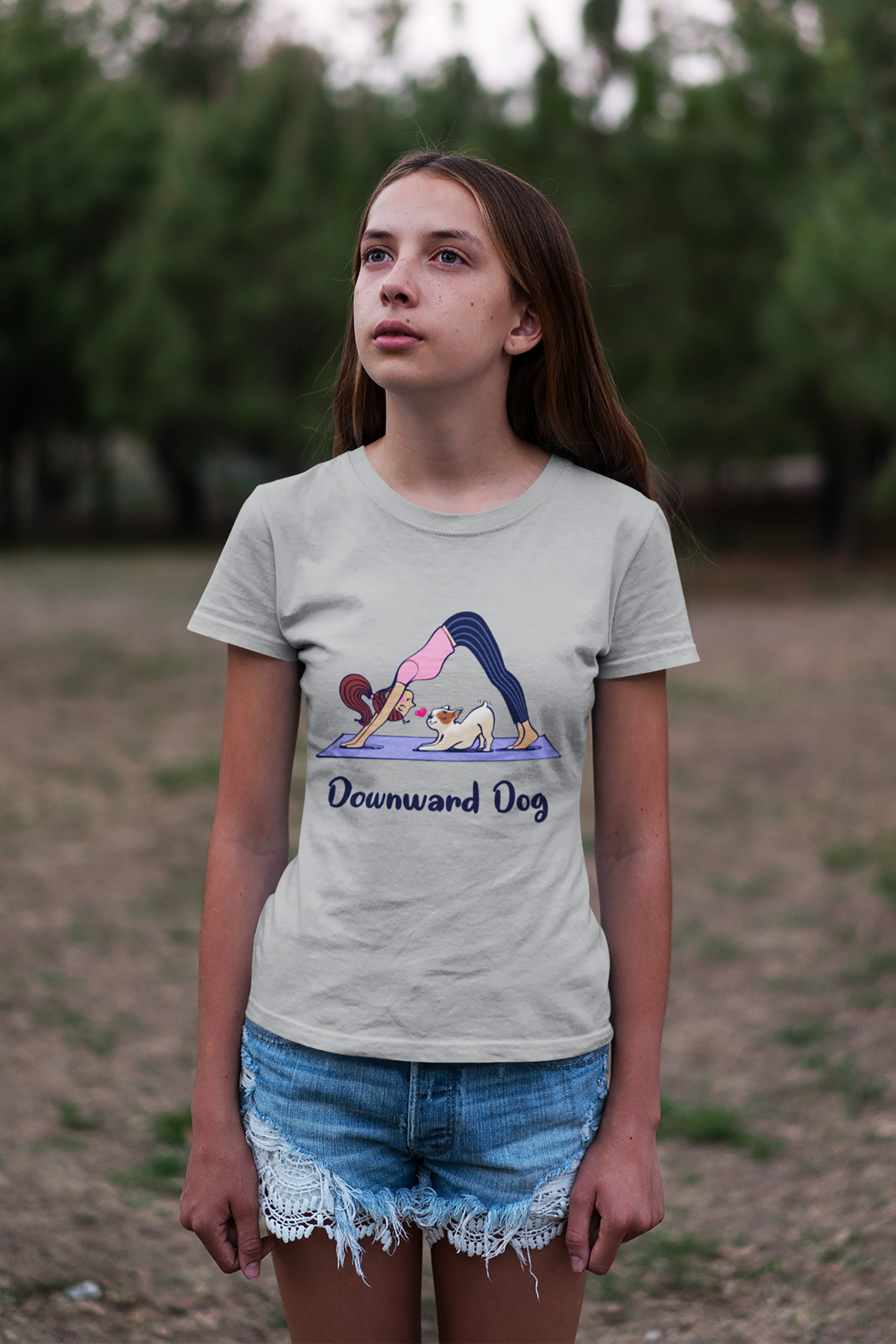 Downward Dog Kid’s Heavy Cotton Graphic Tee