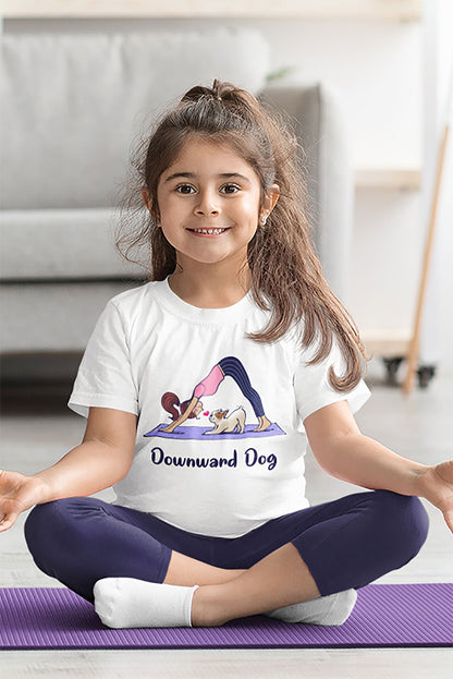 Downward Dog Kid’s Heavy Cotton Graphic Tee