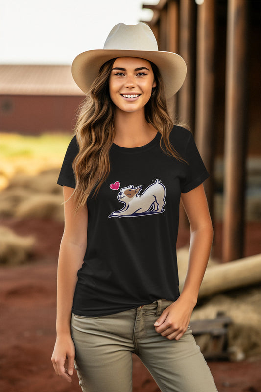 Yoga Dog Women's Fitted Tee