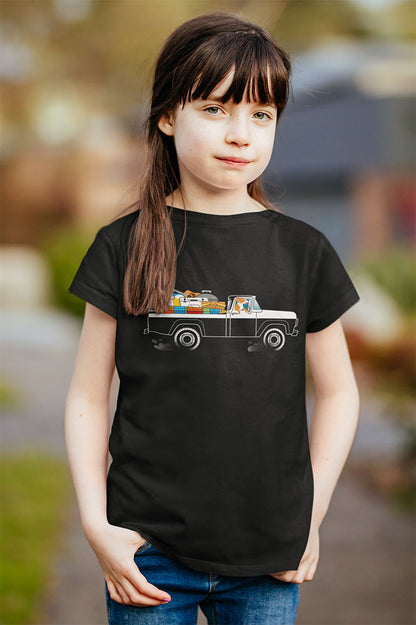 Ford Truck Beach Dog Kid's Graphic Tee