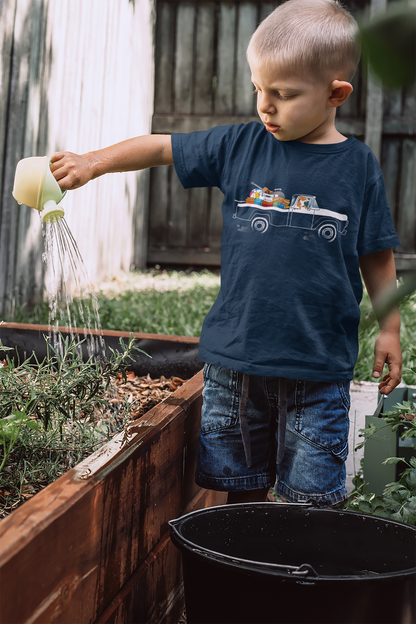 Ford Truck Beach Dog Kid's Graphic Tee