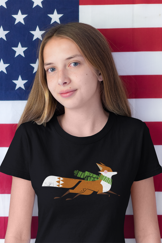 Fox on the Run Kid's Heavy Cotton Tee