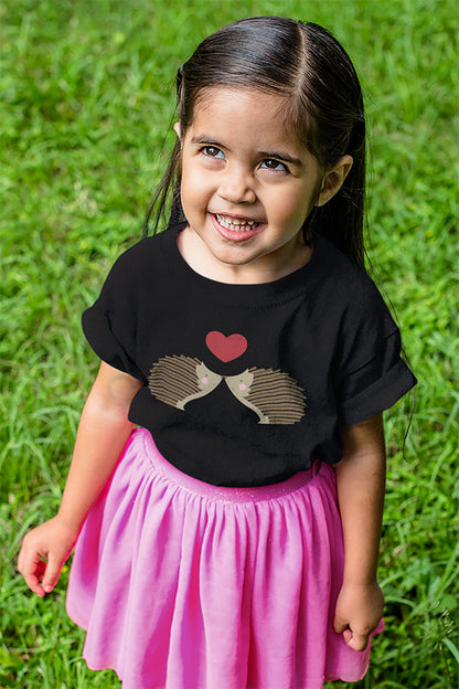 Hedgehog Love Kid's Heavy Cotton Tee