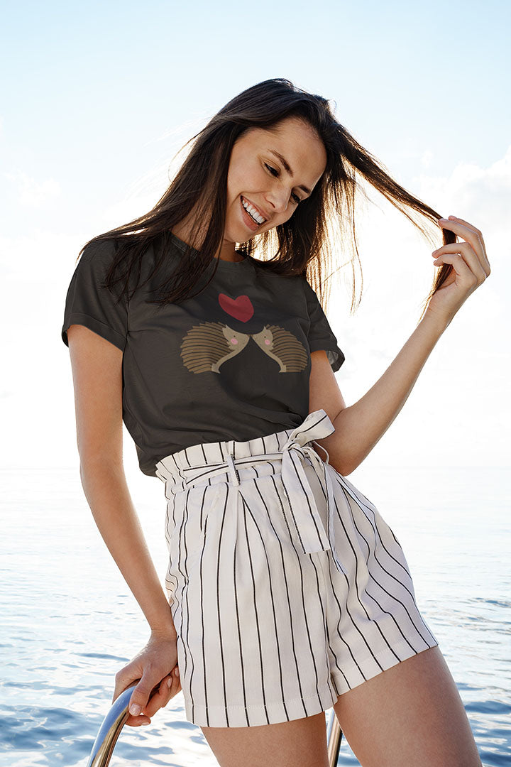 Hedgehogs in Love Women's Graphic Tee
