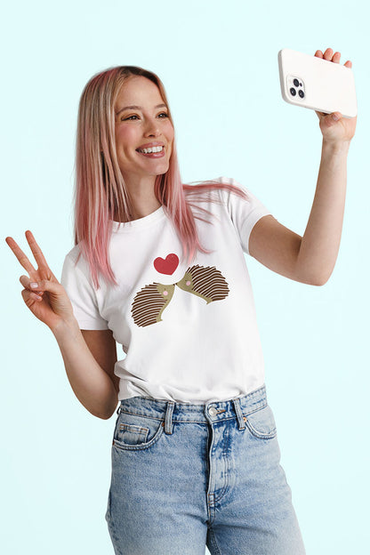 Hedgehogs in Love Women's Graphic Tee