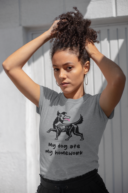 Dog Ate My Homework Women's Graphic Tee