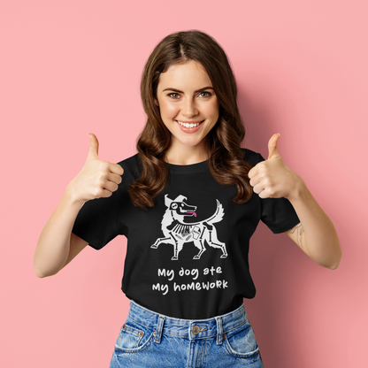 Dog Ate My Homework Women's Graphic Tee