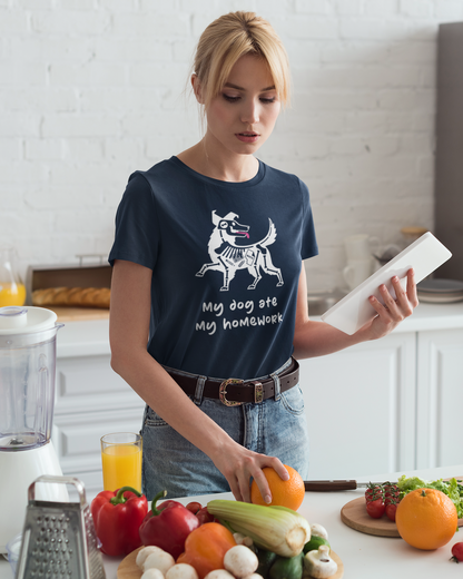 Dog Ate My Homework Women's Graphic Tee