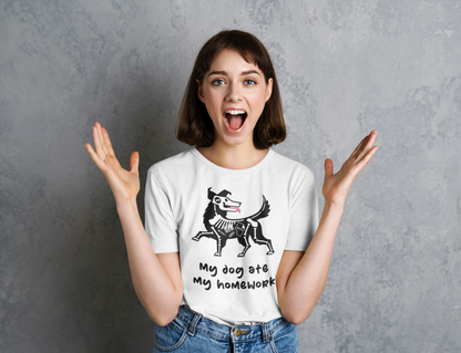 Dog Ate My Homework Women's Graphic Tee