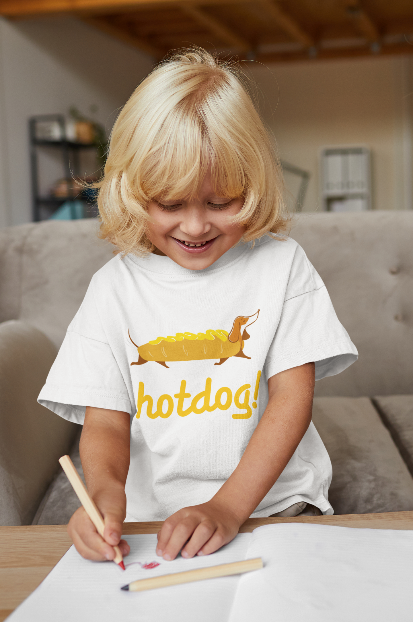 Hot Dog Kid's Heavy Cotton Tee