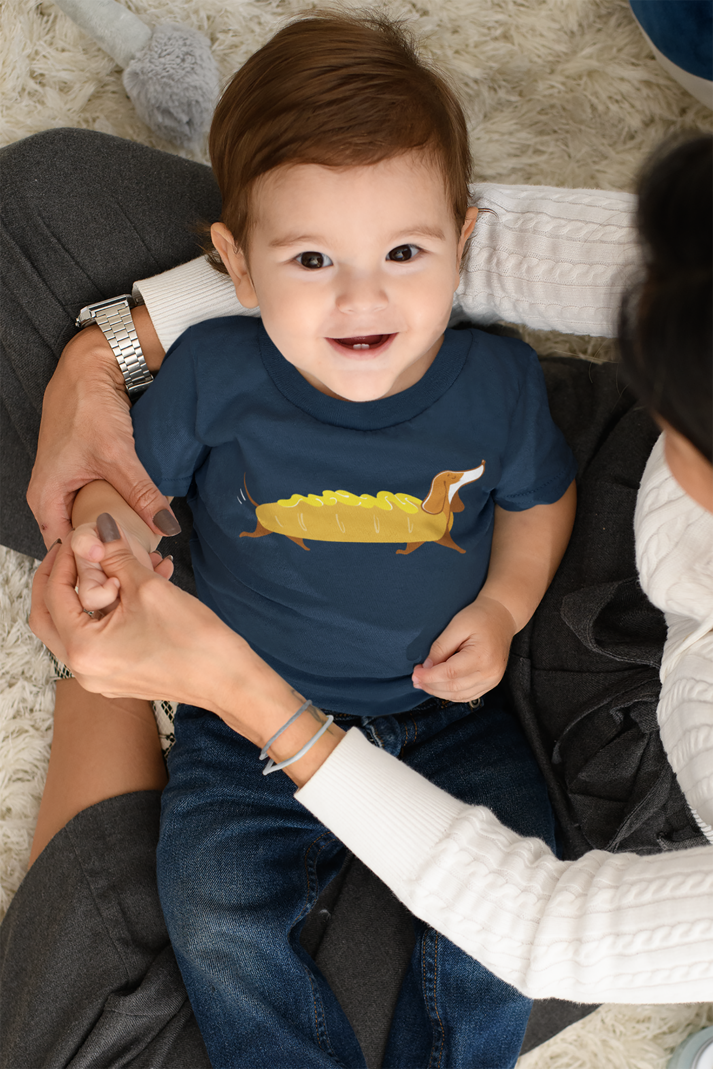 Wiener Hot Dog Baby Unisex Graphic Tee