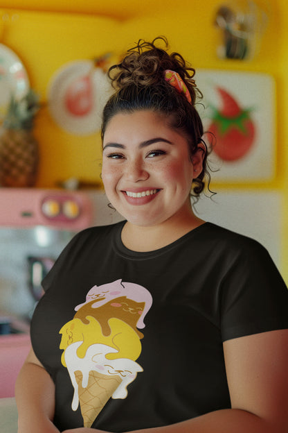 Sweet Style Ahead – Ice Cream Cone Cat Tee