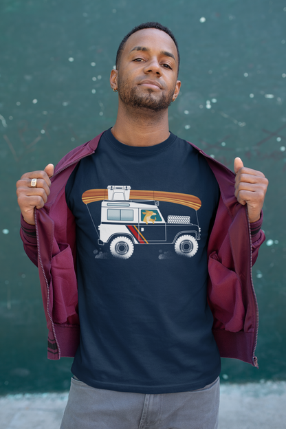 Land Rover Camping Dog Men's Graphic Tee