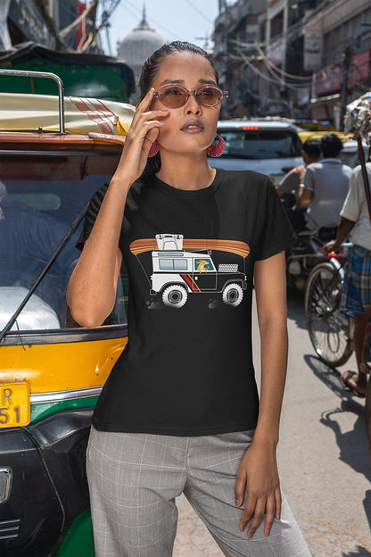 Land Rover Camping Dog Women's Graphic Tee