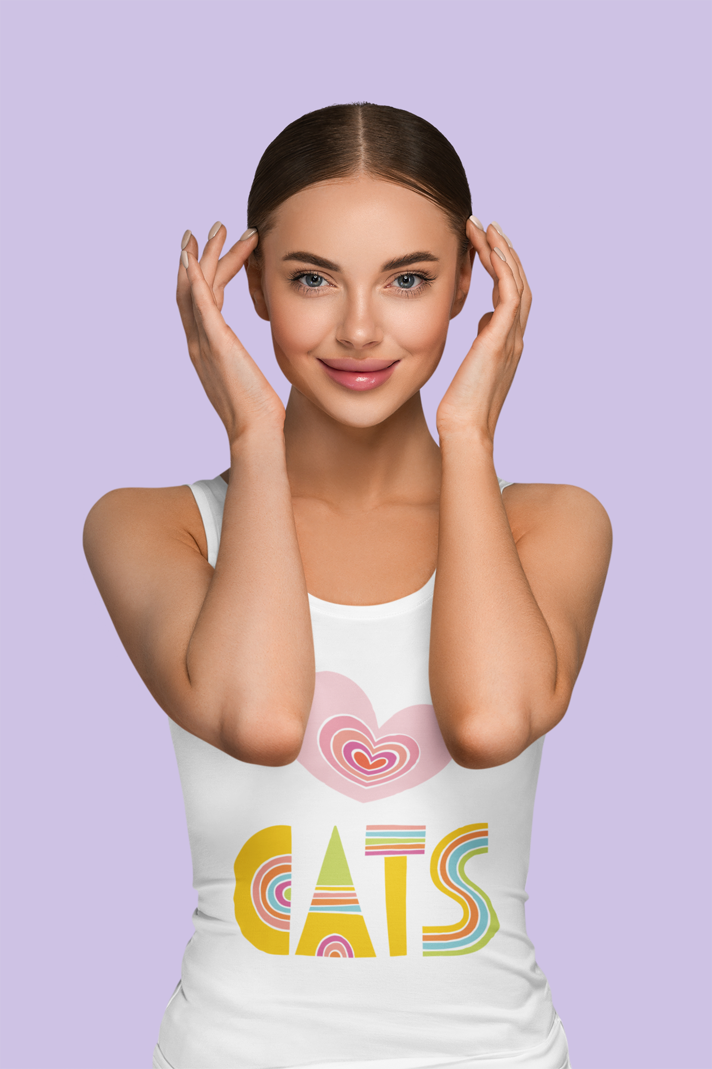 Love Cats Women's Racerback Tank Top