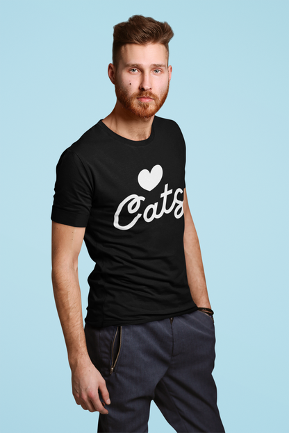 Love Cats Script Men's Graphic Tee