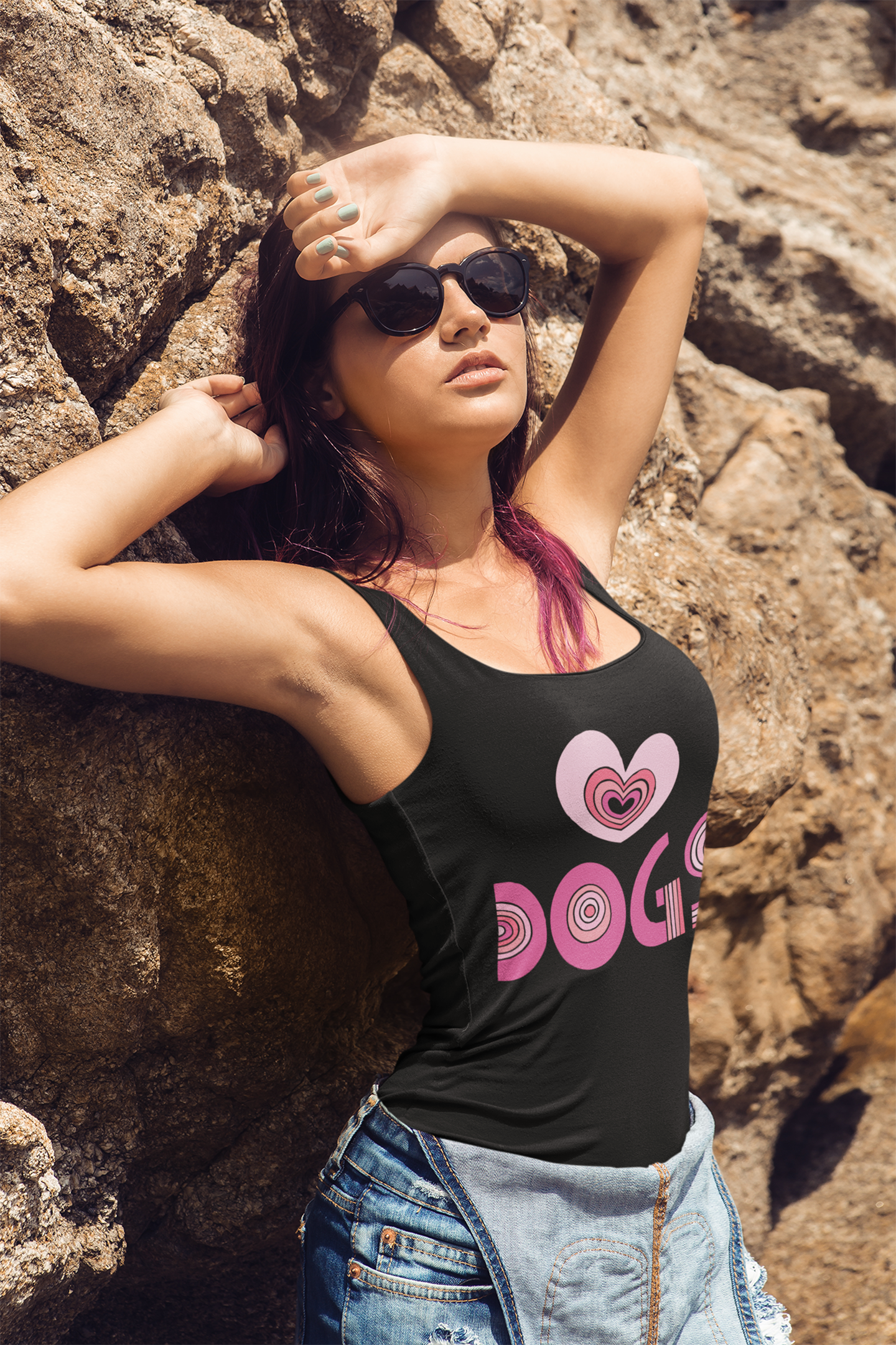 Love Dogs Women's Racerback Tank Top