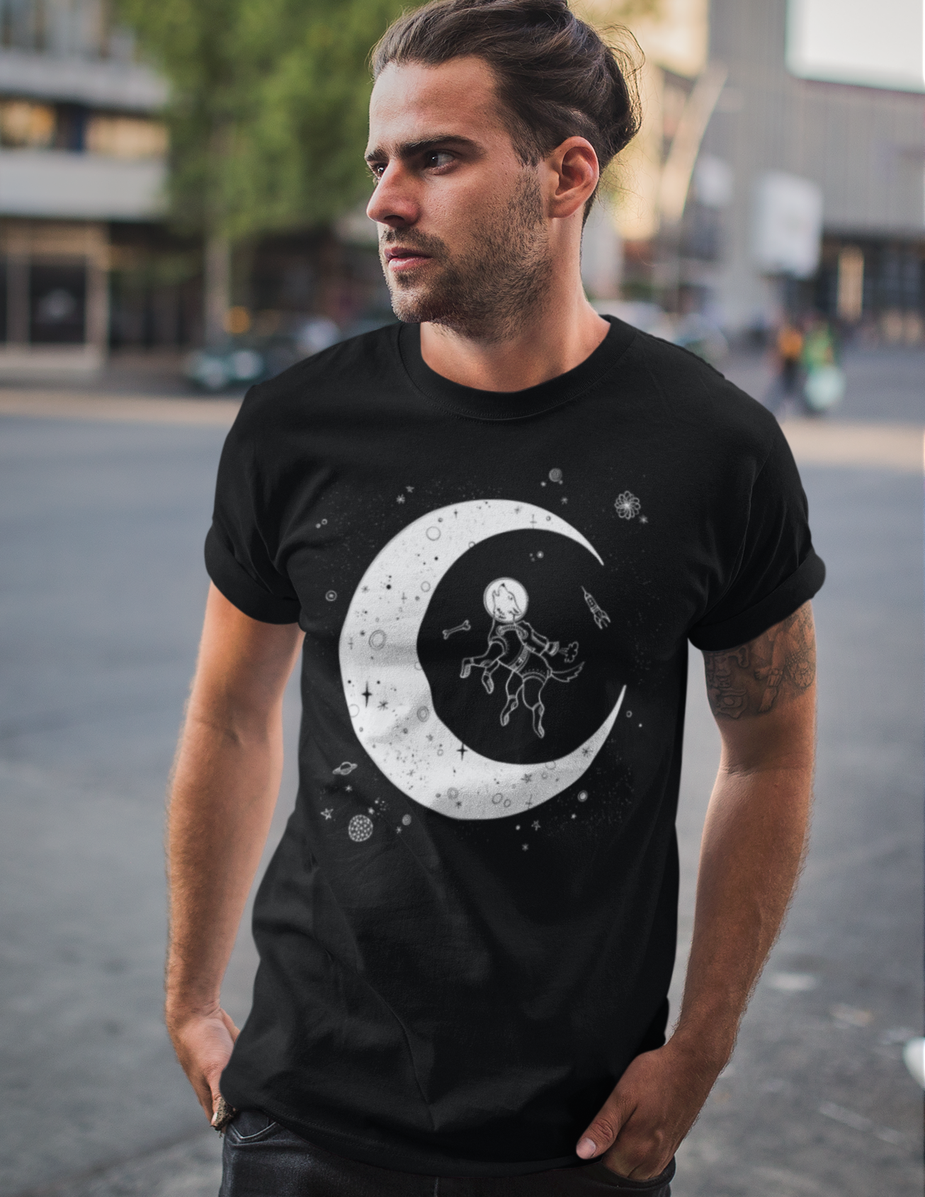 Moon Dog Men's Graphic Tee