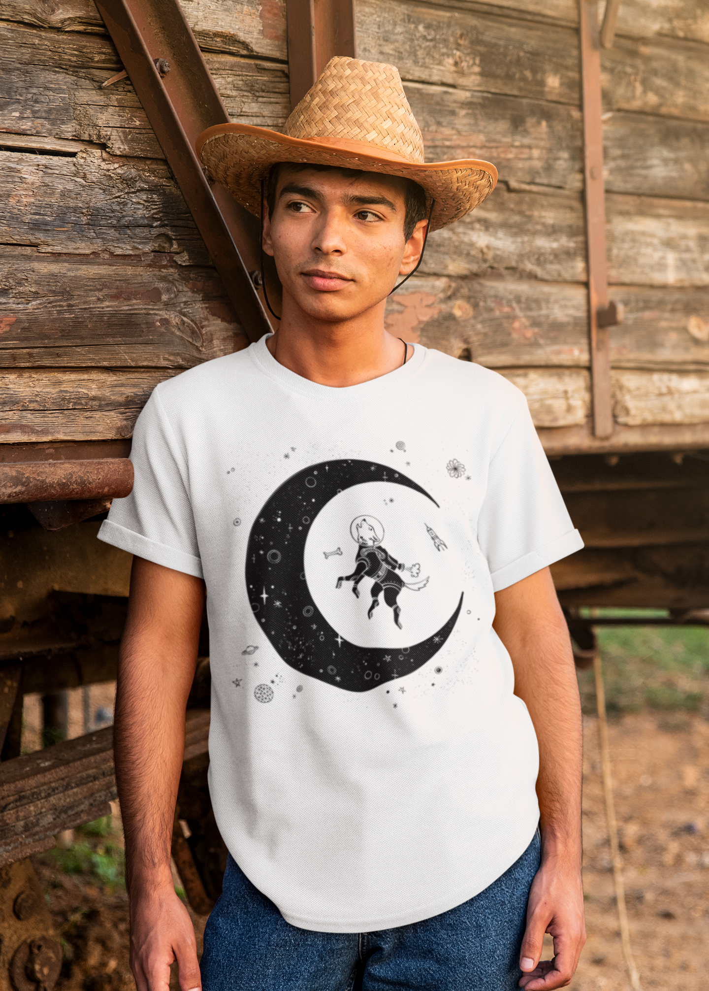 Moon Dog Men's Graphic Tee